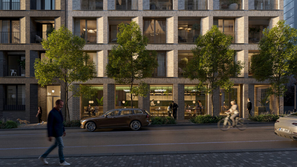 Vinohradská 8 – vizualizace nové zástavby